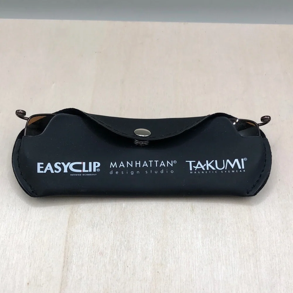 Takumi Clip On Sunglasses Easy Clip Manhattan Soft Case Model  PX903/10